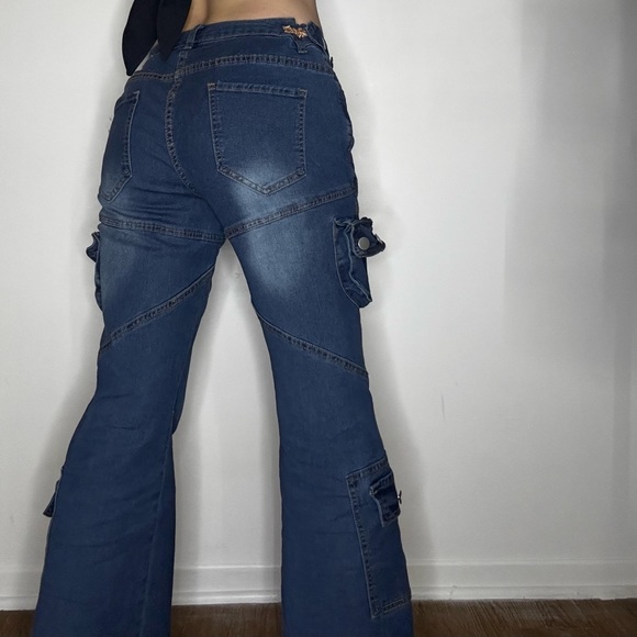 Blue bleached baggys jeans - Picture 3 of 3
